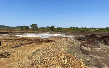 尾矿浓密机基础模板、钢筋完成